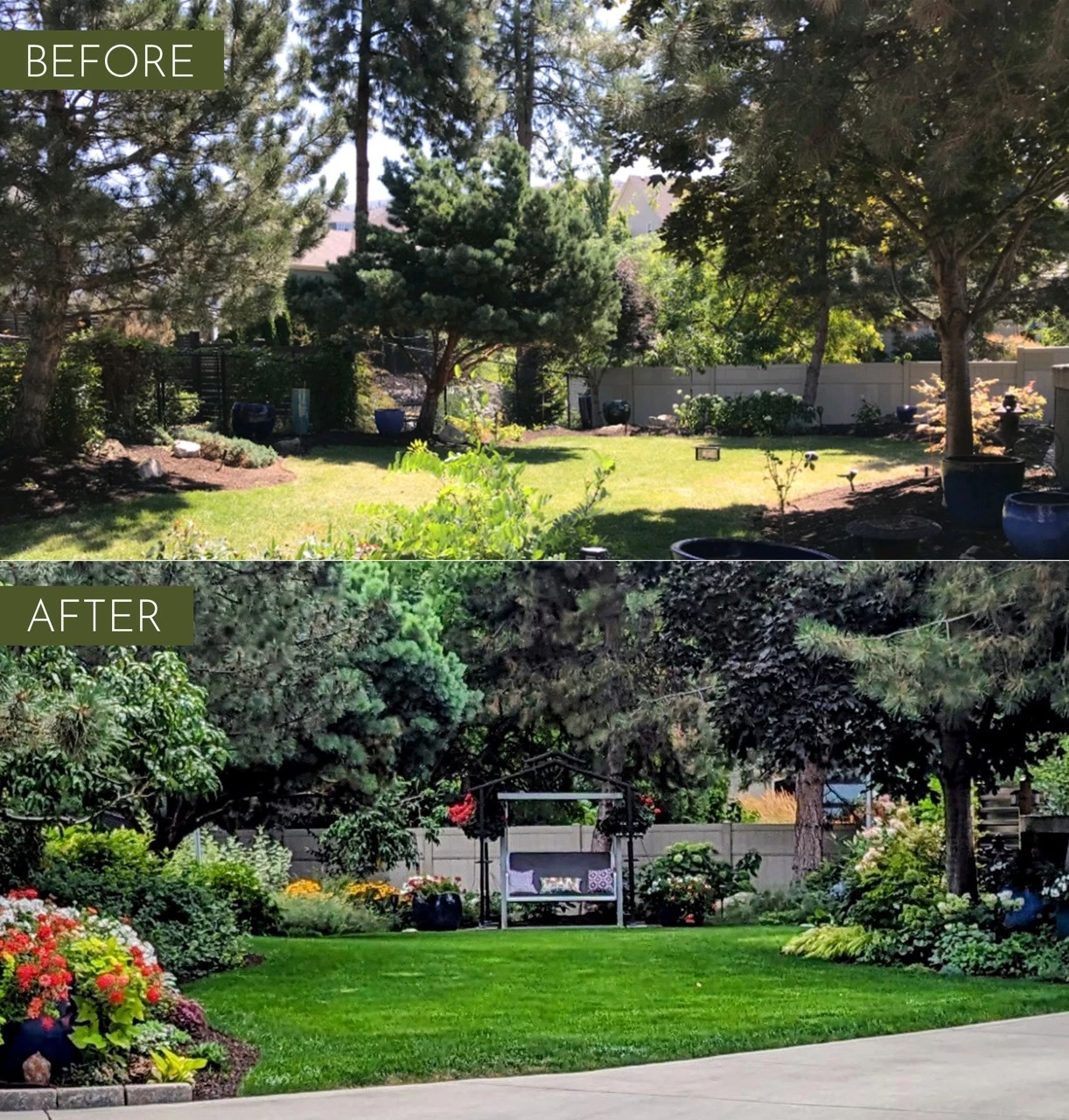 Creating landscapes that connect seamlessly in this Kettle Valley home.